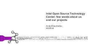 Intel Open Source Technology Center. Немного слов о нас и наших проектах (Андрей Шевченко, OSDN-UA-2012).pdf